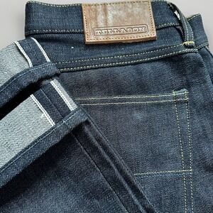 Tellason John Graham Mellor Jeans Mens 32x36 Blue Slim Straight Selvedge Denim